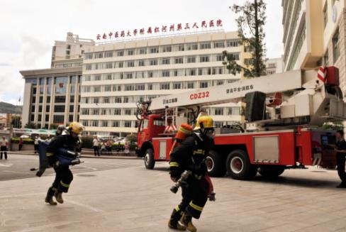 红河州第三人民医院“五指握拳”创平安