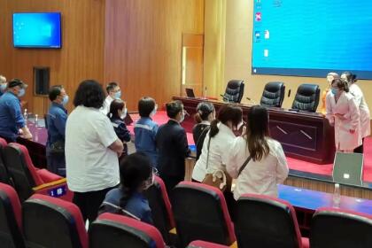 红河州第三人民医院到红河供电局开展远离职业危害知识专题讲座