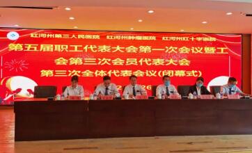 红河州第三人民医院召开工会第三次会员代表大会