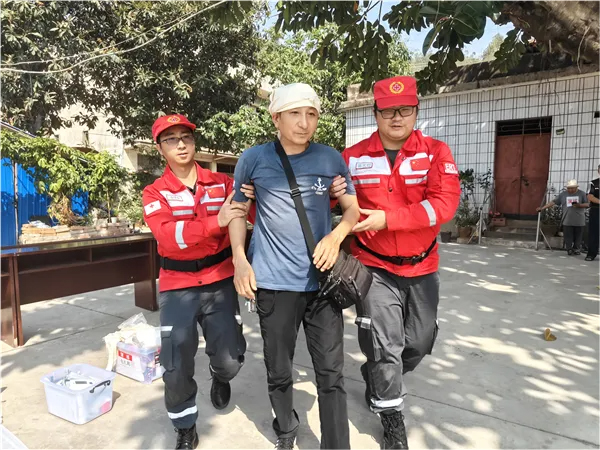 【担当卫健】红河州第三人民医院参加红河州红十字会2024年地震应急演练